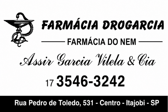 Anúncio de Farmácia Drogaria Assis Garcia Vilela & Cia