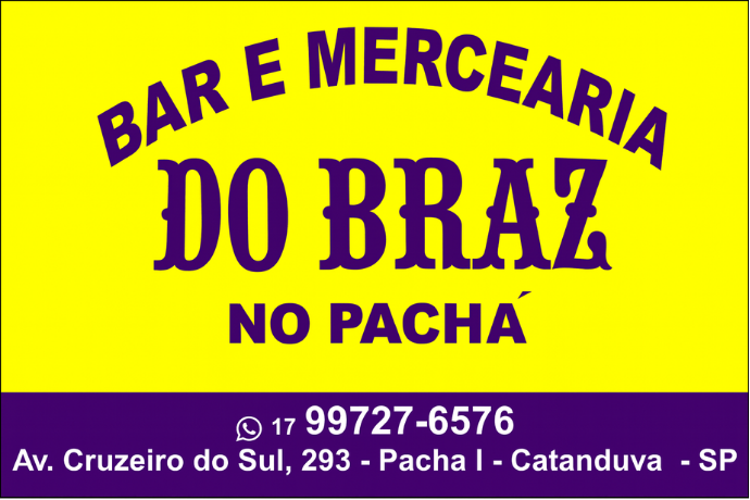 Anúncio de Bar e Mercearia do Braz