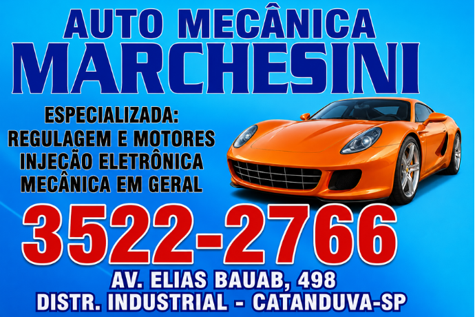 Anúncio de Auto Mecânica Marchesini