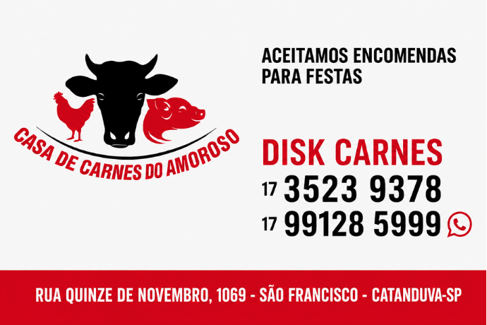 Anúncio de Casa de Carnes do Amoroso