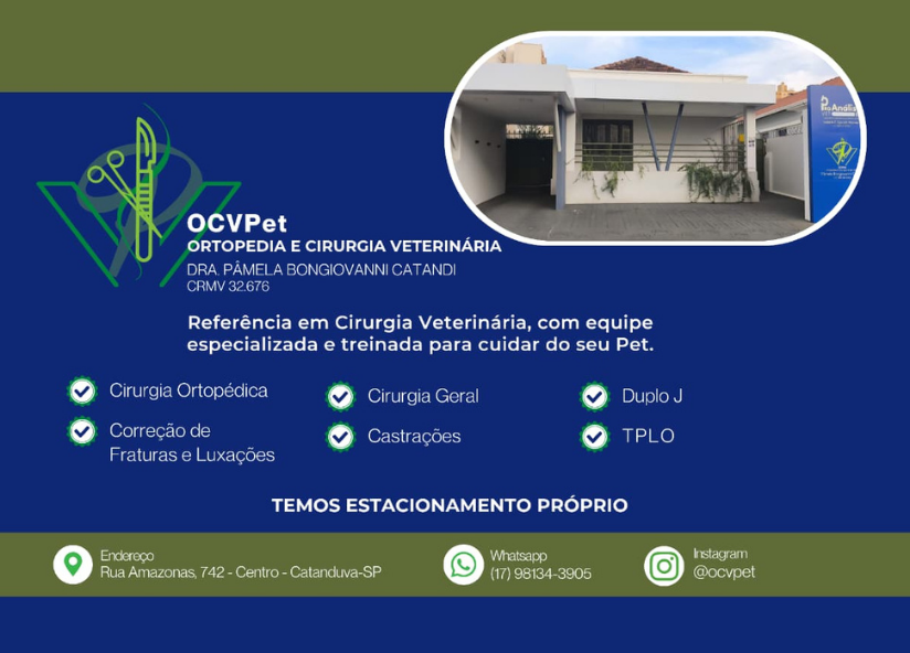 Anúncio de OCVPet Clínica e Cirurgia Veterinária