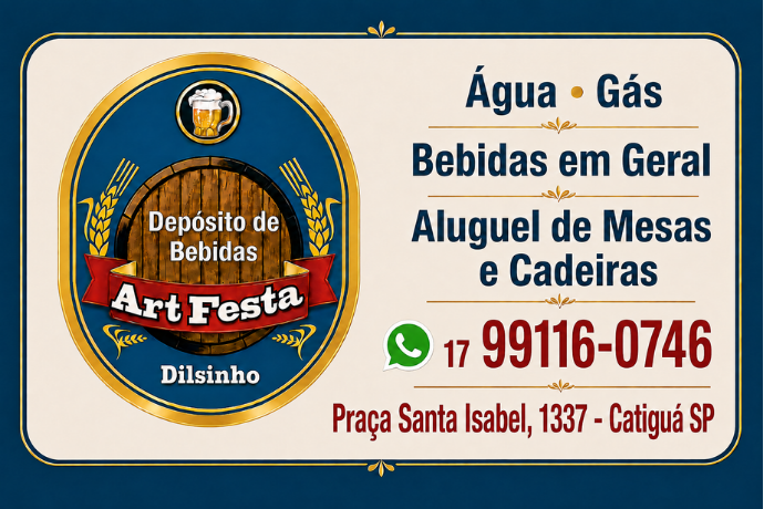 Anúncio de Art Festa Depósito de Bebidas