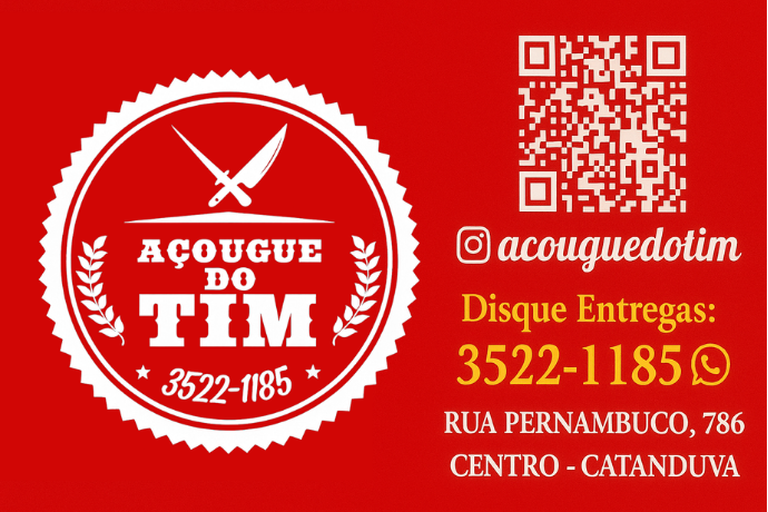 Anúncio de Açougue do Tim