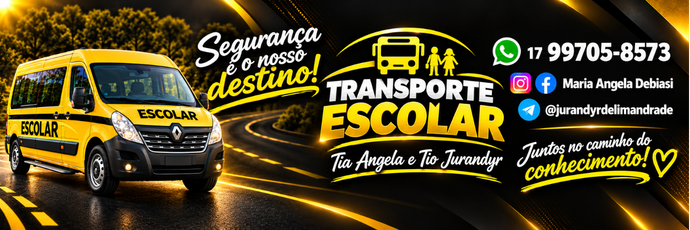 Anúncio de Transporte Escolar Maria Angela DeBiasi