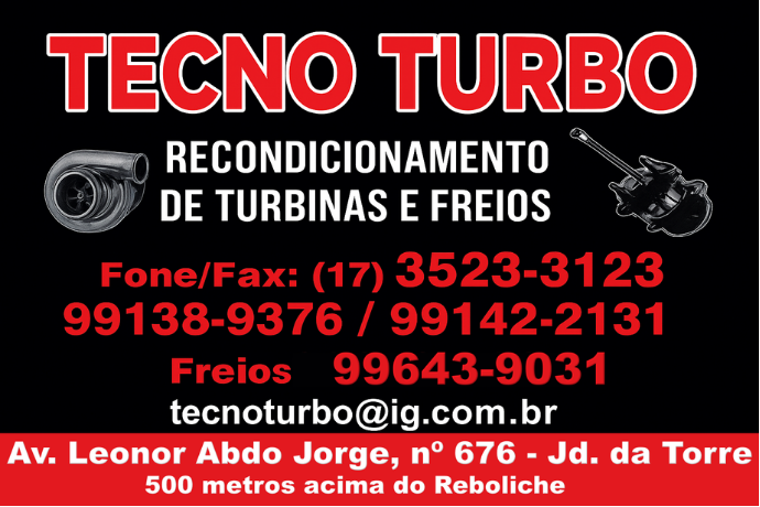 Anúncio de Tecno Turbo
