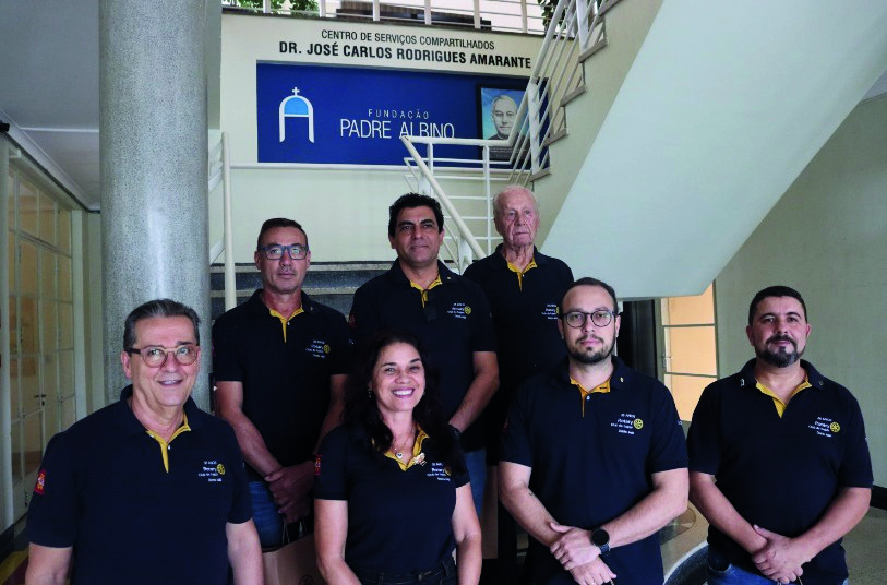 Rotarianos em visita à Fundação Padre Albino