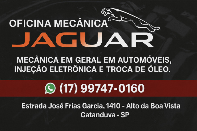 Anúncio de Oficina Mecânica Jaguar