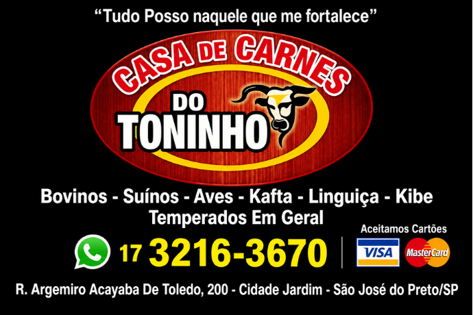 Anúncio de Casa de Carnes do Toninho