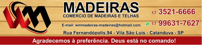 Anúncio de VM Madeiras
