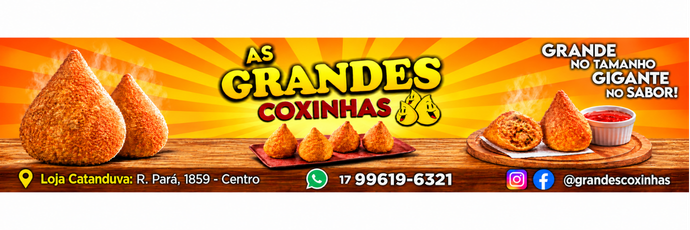 Anúncio de As Grandes Coxinhas