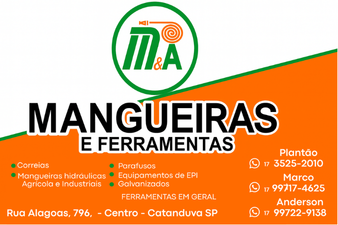 Anúncio de M&A Mangueiras e Ferramentas