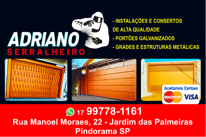 Anúncio de Adriano Serralheiro