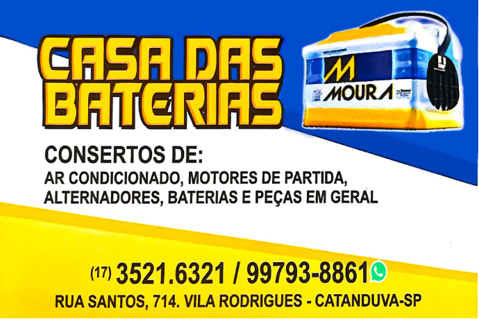 Anúncio de Casa das Baterias