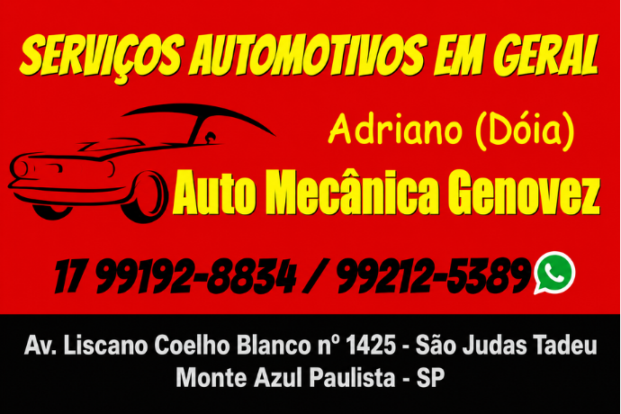Anúncio de Auto Mecânica Genovez
