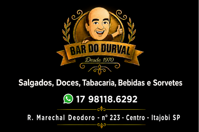 Anúncio de Bar do Durval