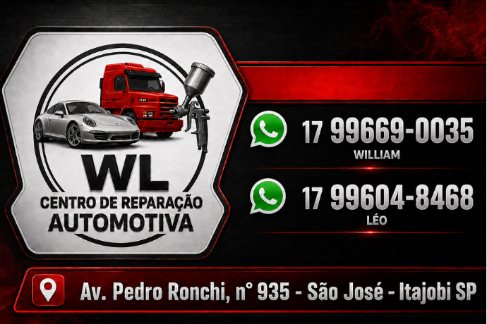 Anúncio de Centro de Reparação Automotiva