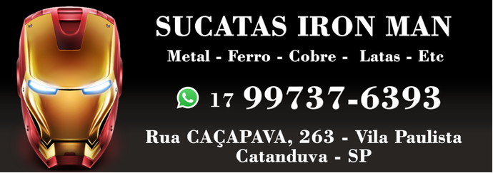Anúncio de Sucatas Iron Man